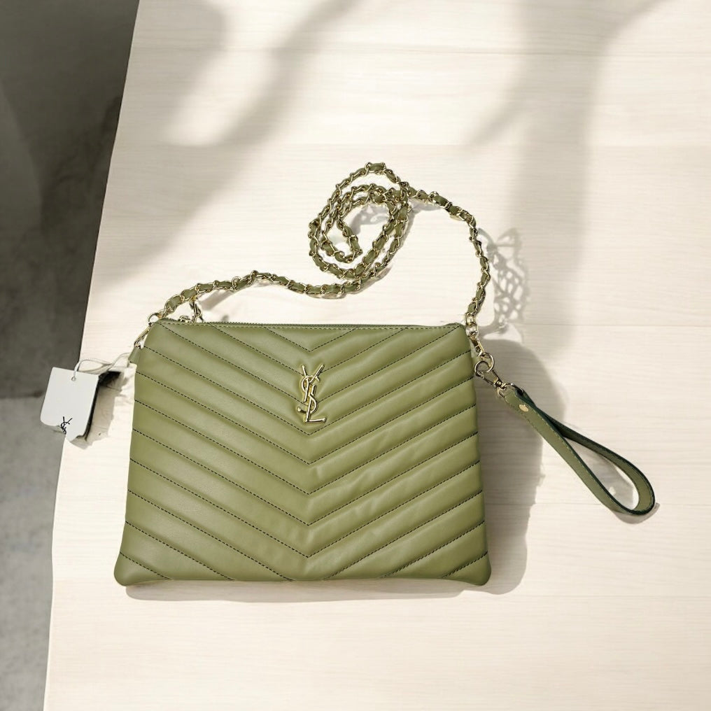 YSL ΦΑΚΕΛΟΣ KHAKI 28x23