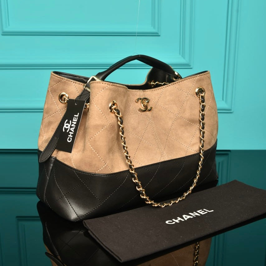 Chanel shopping bag brown(40cm x 28cm x 17cm)