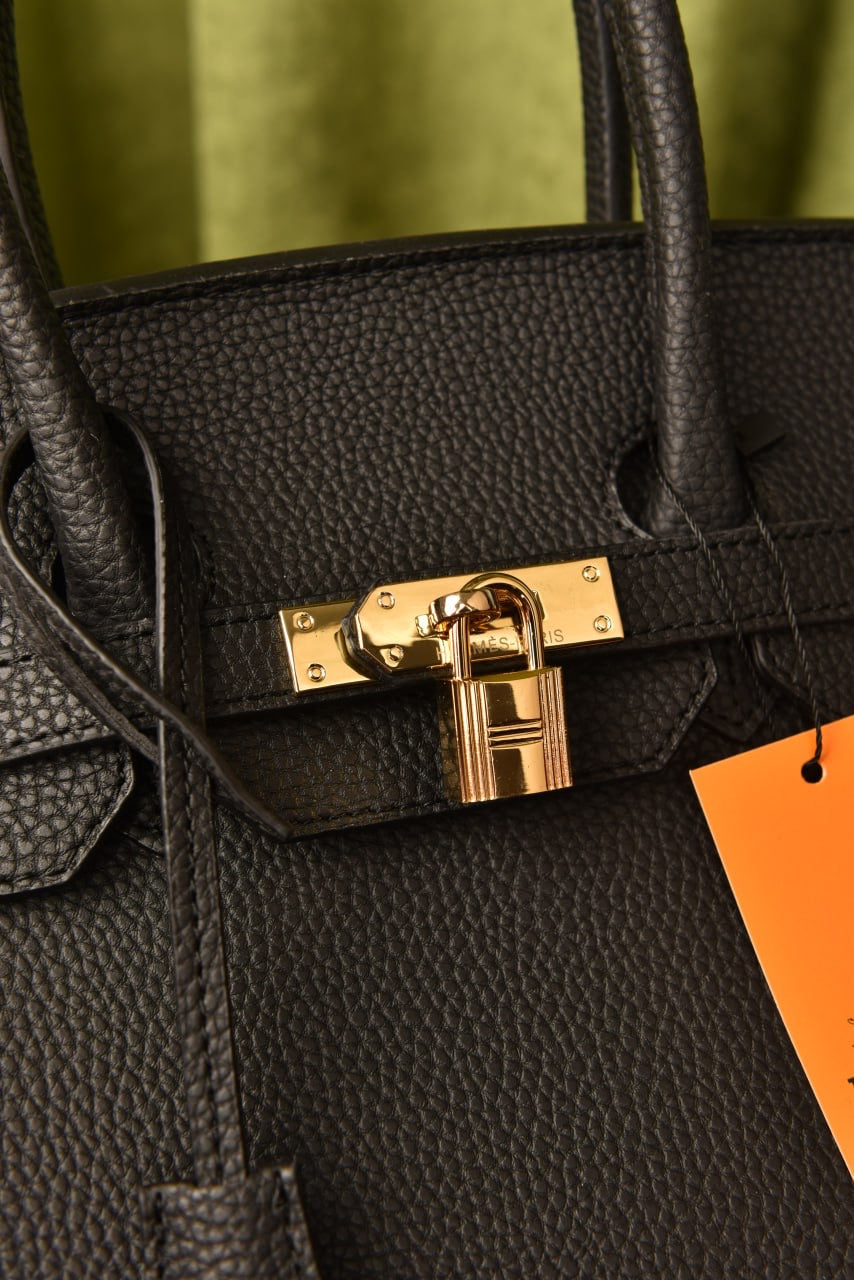 Hermes Birkin beige black (Big size 30x26)