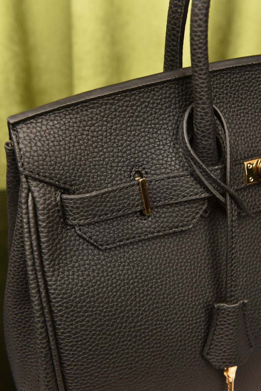 Hermes Birkin beige black (Big size 30x26)
