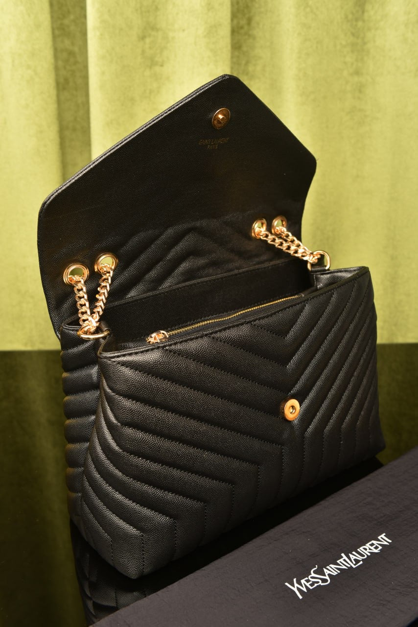 YSL 𝙇𝙊𝙐𝙇𝙊𝙐 𝙋𝙐𝙁𝙁𝙀𝙍 𝙎𝙃𝙊𝙐𝙇𝘿𝙀𝙍 𝘽𝘼𝙂(Big size 24x17)