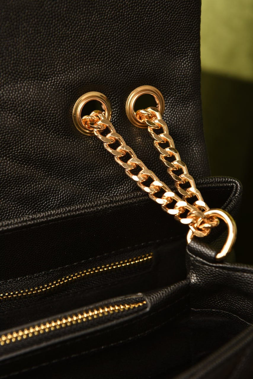 YSL 𝙇𝙊𝙐𝙇𝙊𝙐 𝙋𝙐𝙁𝙁𝙀𝙍 𝙎𝙃𝙊𝙐𝙇𝘿𝙀𝙍 𝘽𝘼𝙂(Big size 24x17)