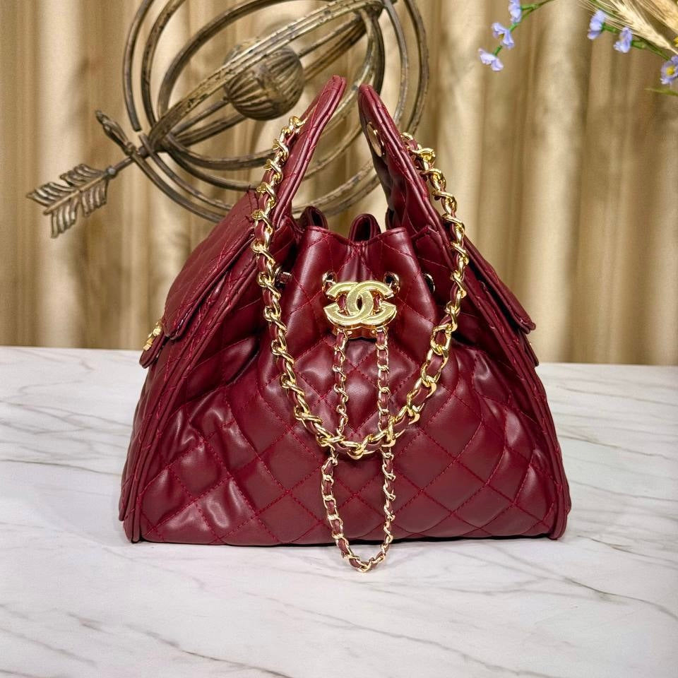 Chanel 25 bordeuax (33cm x 33cm)