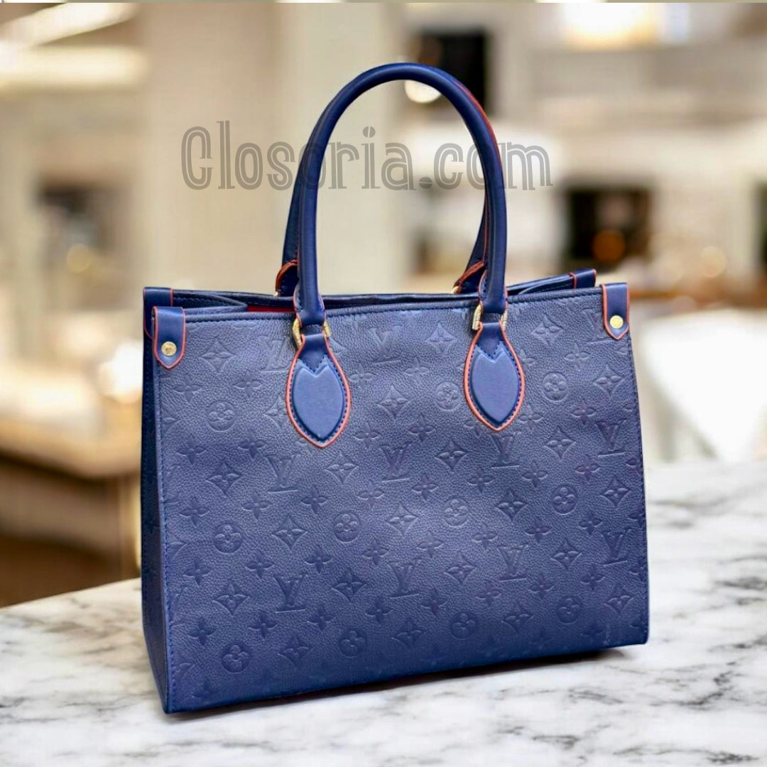 LV ONTHEGO BLUE MONOGRAM (Large size)34*27