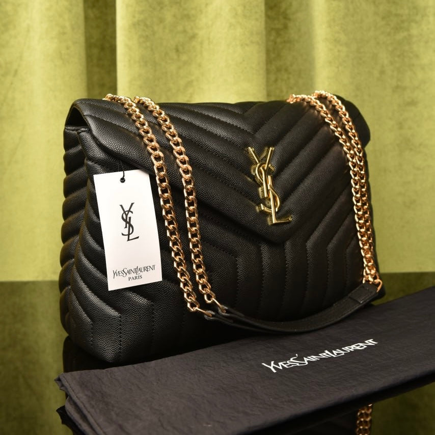 YSL 𝙇𝙊𝙐𝙇𝙊𝙐 𝙋𝙐𝙁𝙁𝙀𝙍 𝙎𝙃𝙊𝙐𝙇𝘿𝙀𝙍 𝘽𝘼𝙂(Big size 24x17)