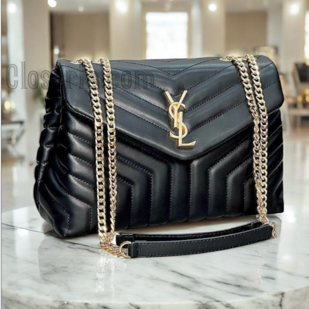 YSL 𝙇𝙊𝙐𝙇𝙊𝙐 𝙋𝙐𝙁𝙁𝙀𝙍 𝙎𝙃𝙊𝙐𝙇𝘿𝙀𝙍 𝘽𝘼𝙂(Big size 24x17)