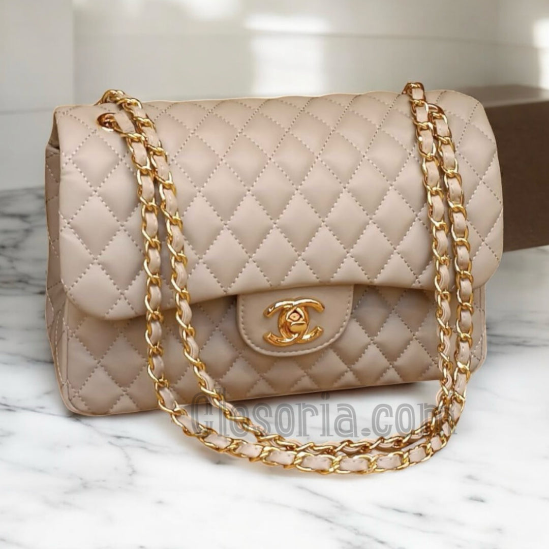 Chanel classic  flap beige(Large size) 30x18