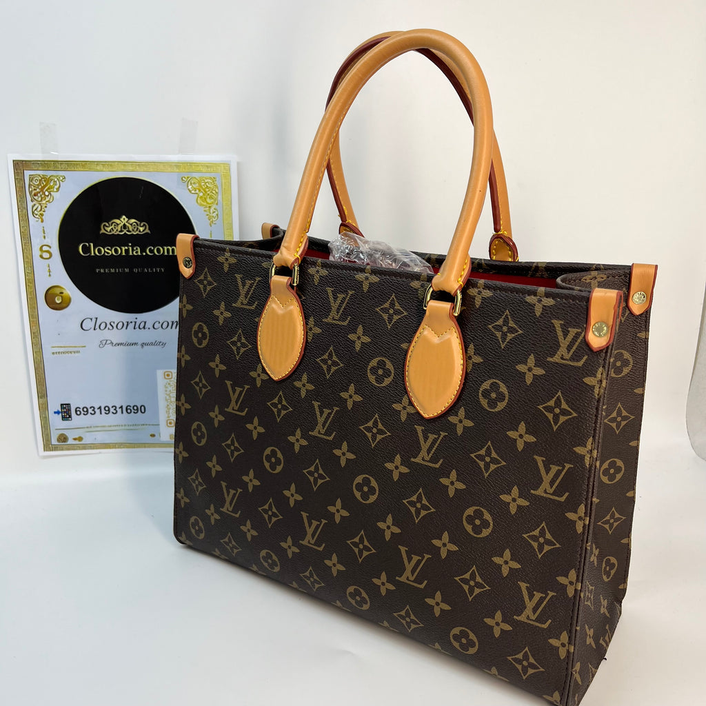 LV ONTHEGO BROWN MONOGRAM medium (size 34*27)