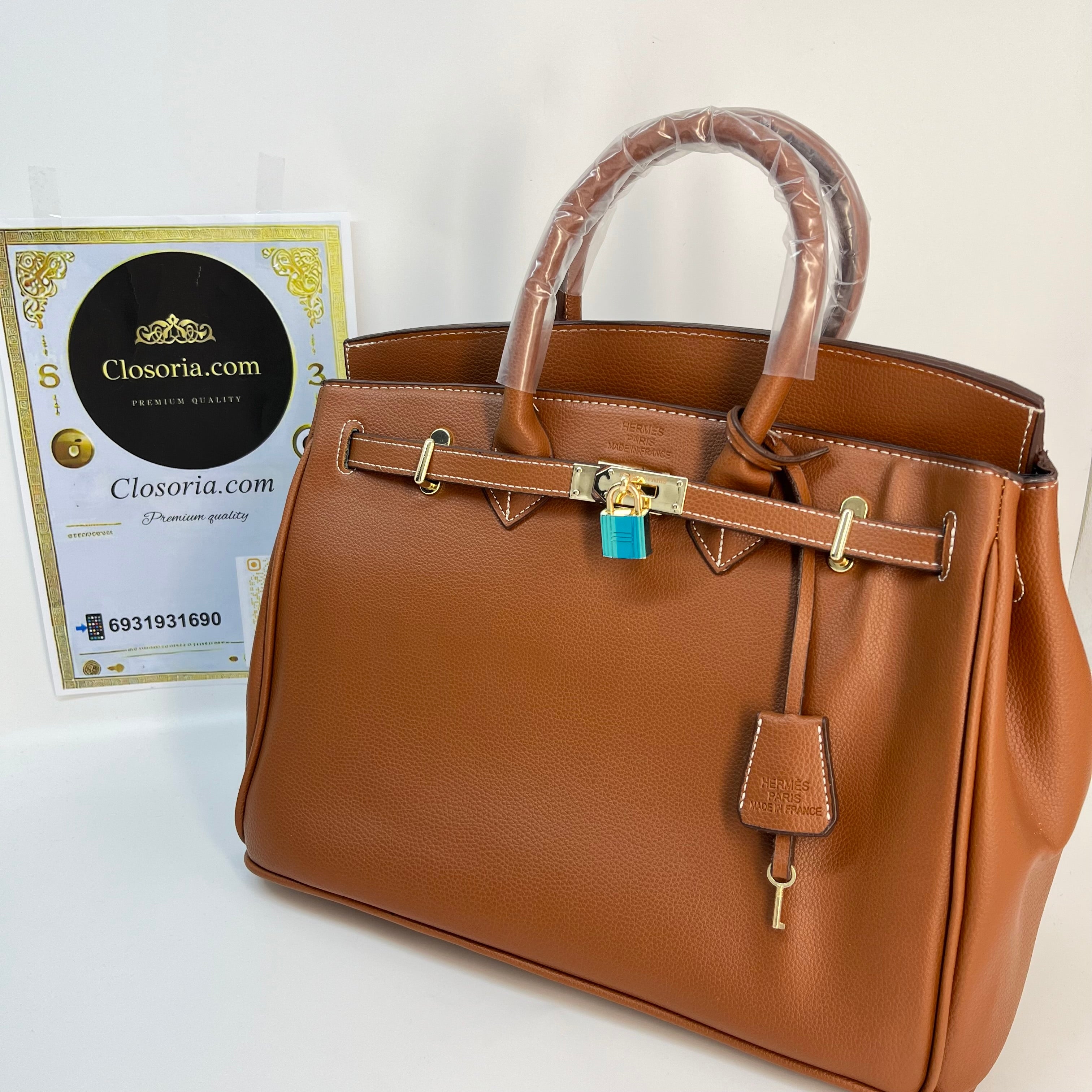 Hermes Birkin brown (30x26)