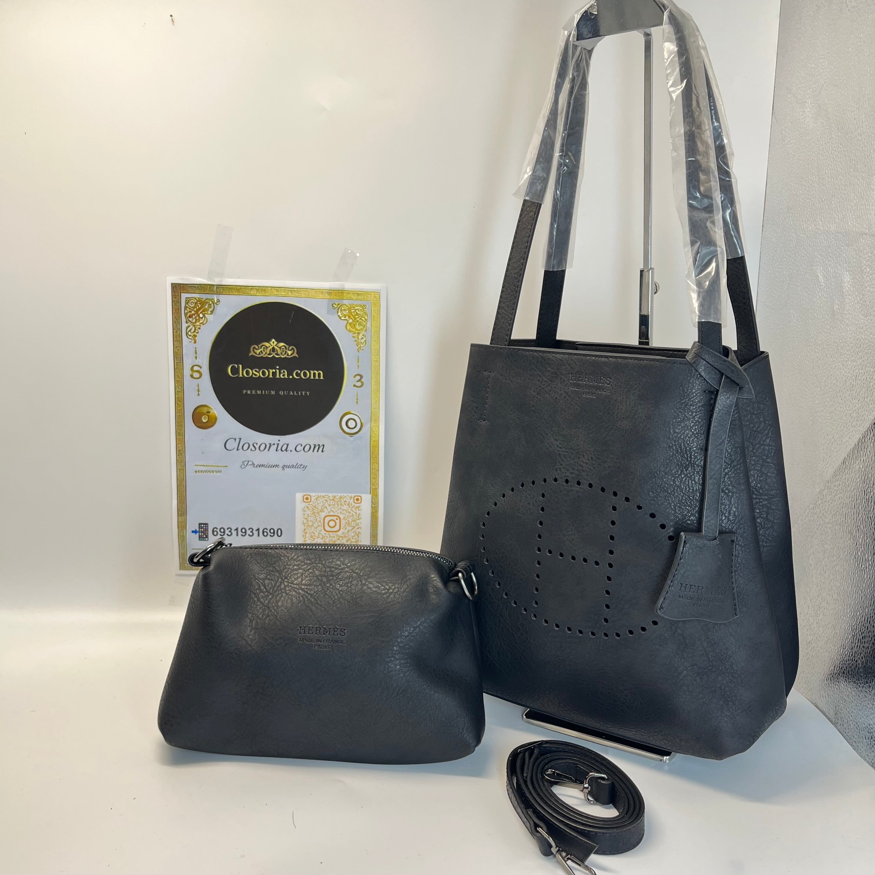 HERMES BLACK(30cm x 27cm)