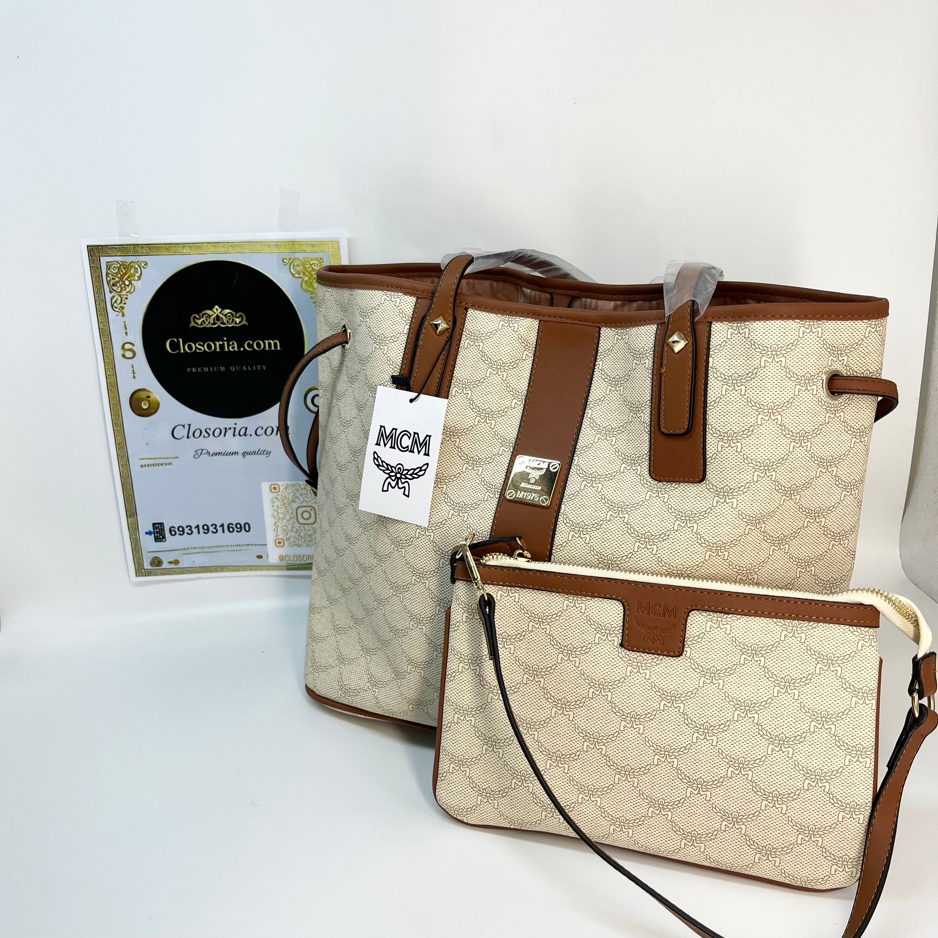 MCM shopping bag beige