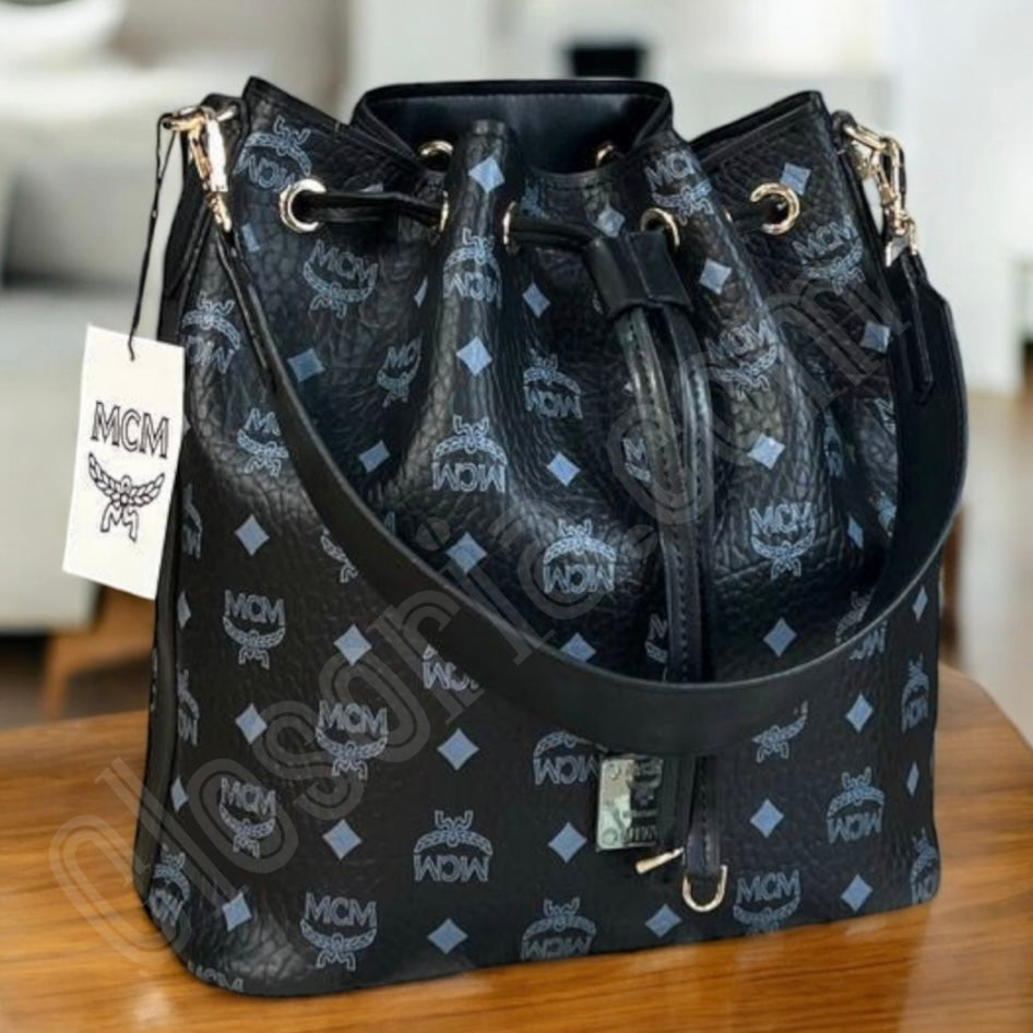 MCM  bag Neoneo Black(Big size 27x30)