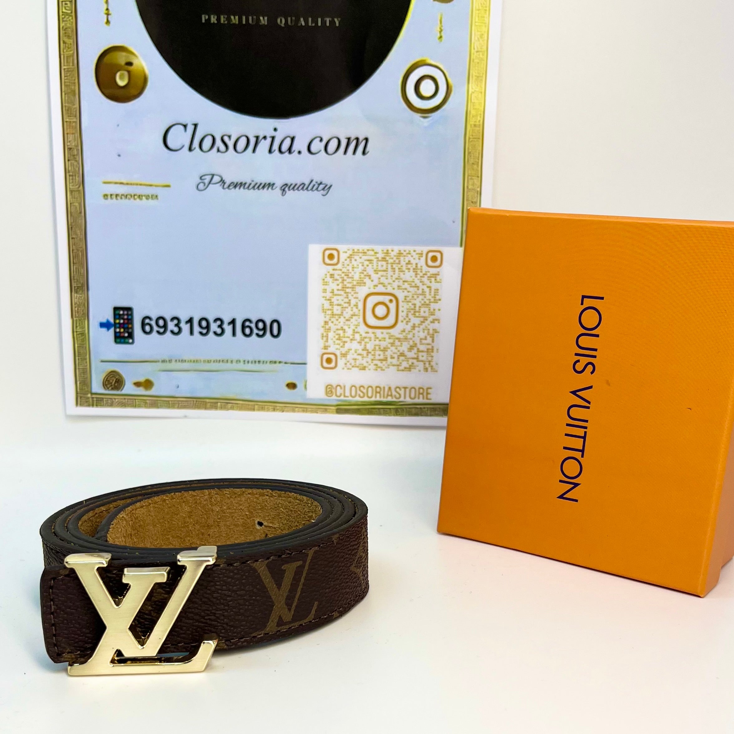 ΔΕΡΜΑΤΙΝΗ ΖΩΝΗ LV MONOGRAM GOLD