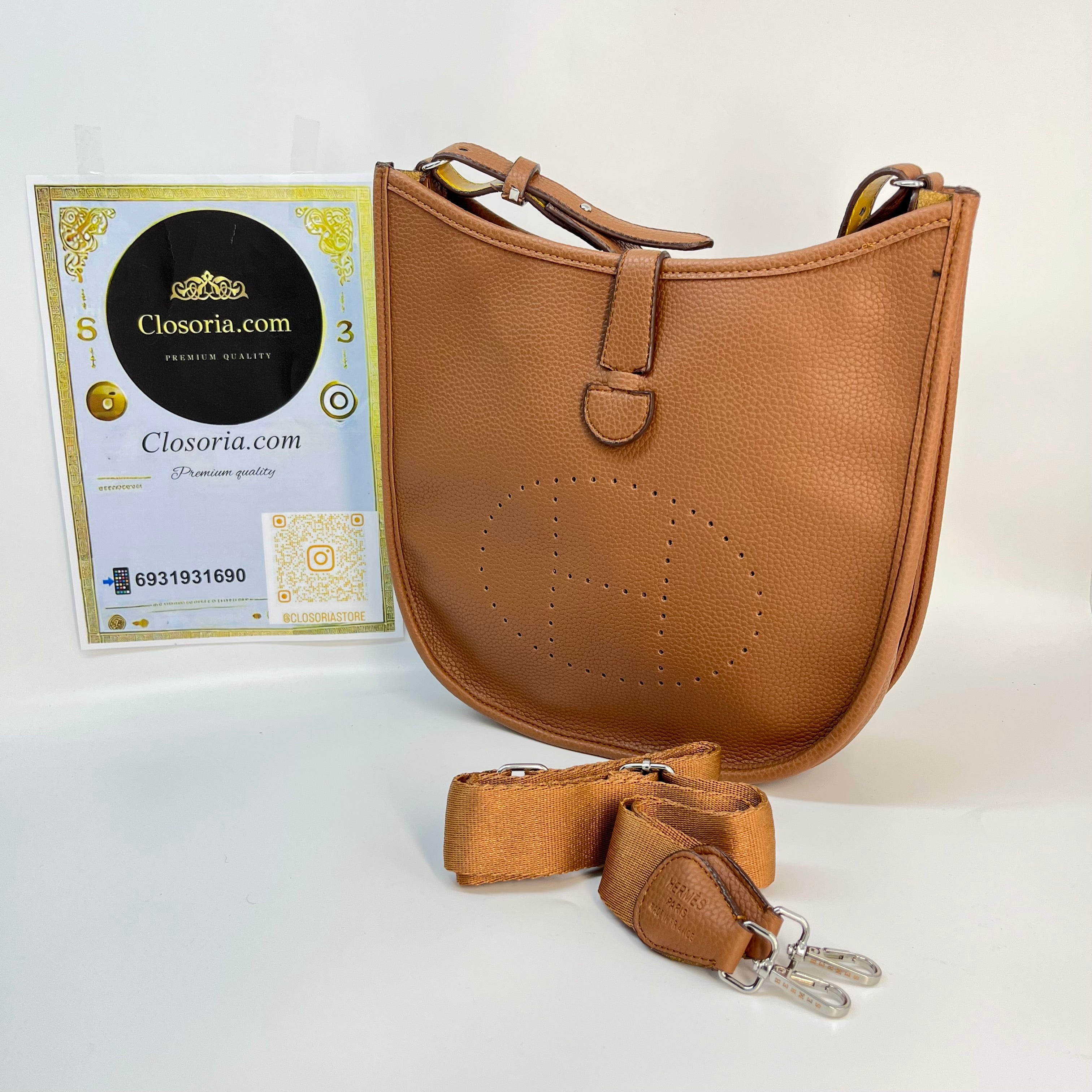 Hermes Evelyne brown ( size 24x22)