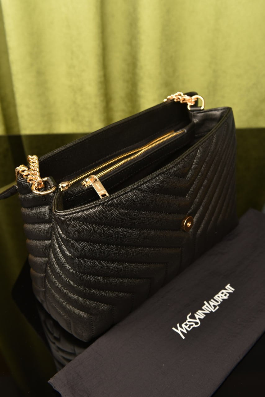 YSL 𝙇𝙊𝙐𝙇𝙊𝙐 𝙋𝙐𝙁𝙁𝙀𝙍 𝙎𝙃𝙊𝙐𝙇𝘿𝙀𝙍 𝘽𝘼𝙂(Big size 24x17)